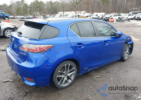 2016 Lexus Ct 200H из США, поврежденный, VIN JTHKD5BH7G2271843